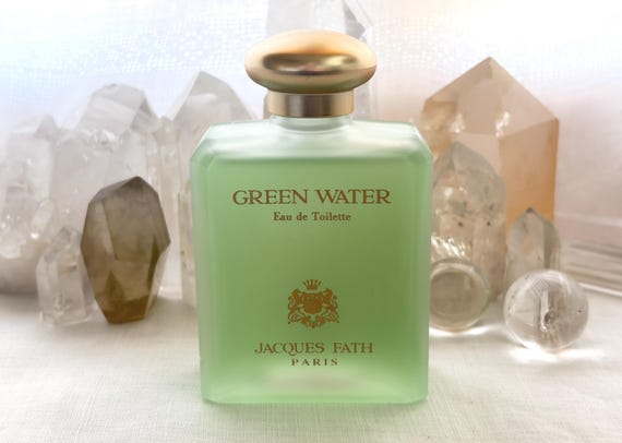 Jacques Fath, Green Water, 75 mls. or 2.5 oz. Flacon, Eau de Toilette, 1946, 19903, Paris, France ..