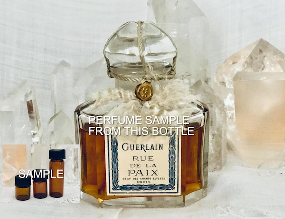 SAMPLE .. Guerlain, Rue de la Paix, 'Peace Street', DECANTED SAMPLE from Flacon, Parfum Extrait, Pochet et du Courval, 1908, 1925, Paris,
