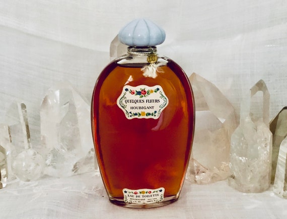 Houbigant, Quelques Fleurs, 'Some Flowers', 120 ml. or 4 oz. Flacon, Eau de Toilette, 1913, 1940, Paris, France ..