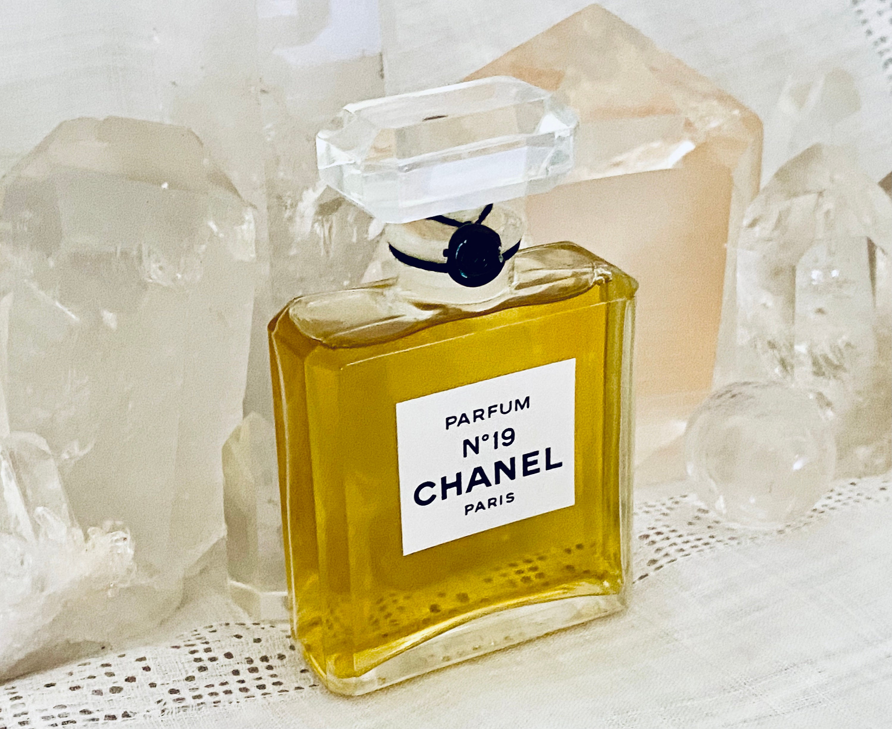 Chanel No. 19 28 Ml. or 1 Oz. Flacon Parfum Extrait 1970 