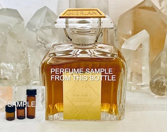 SAMPLE .. Guerlain, Djedi, DECANTED SAMPLE from Flacon, Parfum Extrait, Baccarat, Flacon Djedi, 1927, 1996 Reissue, Paris, France ..