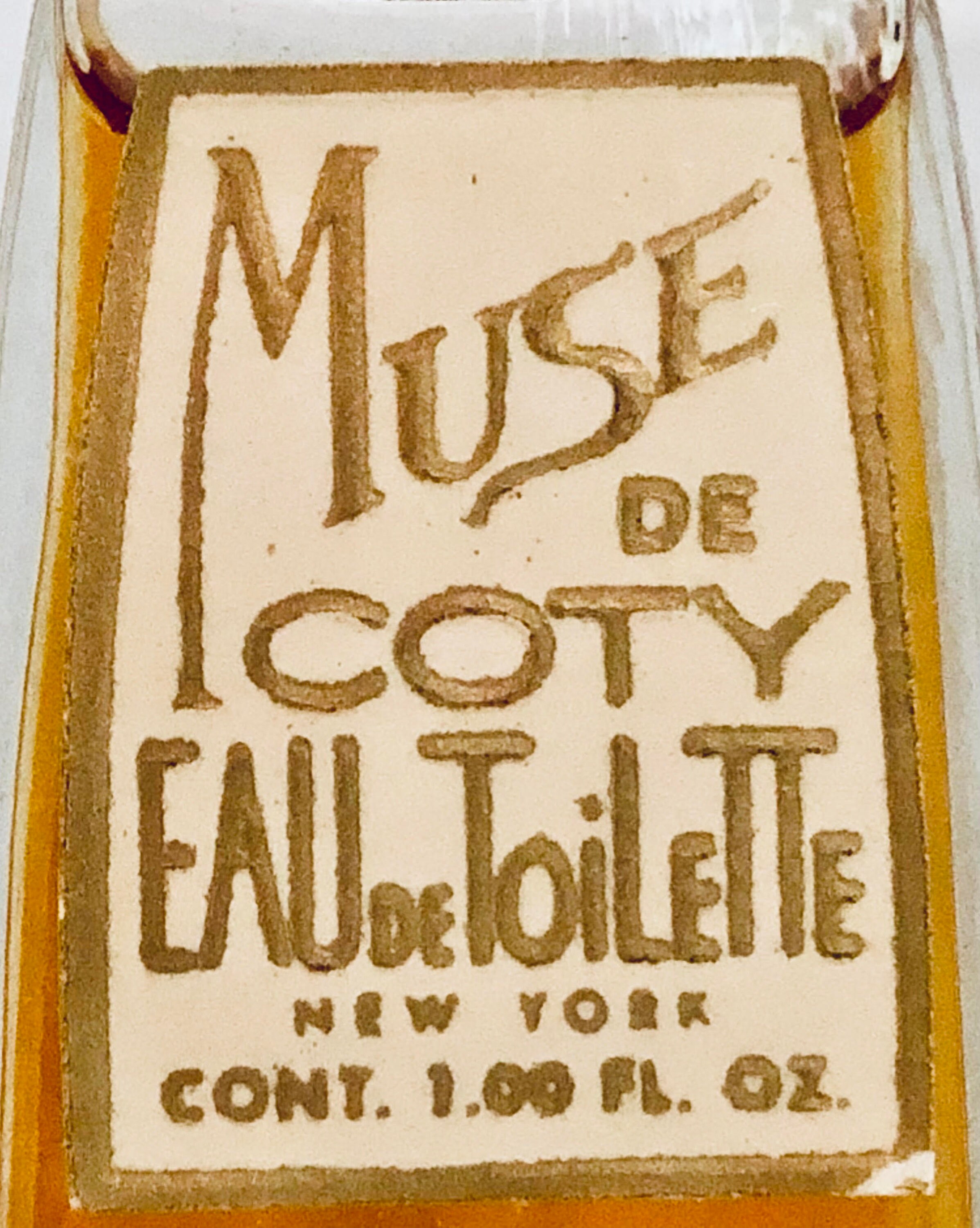 Coty, Muse, 'inspiration', 30 Ml. or 1 Oz. Flacon, Eau De
