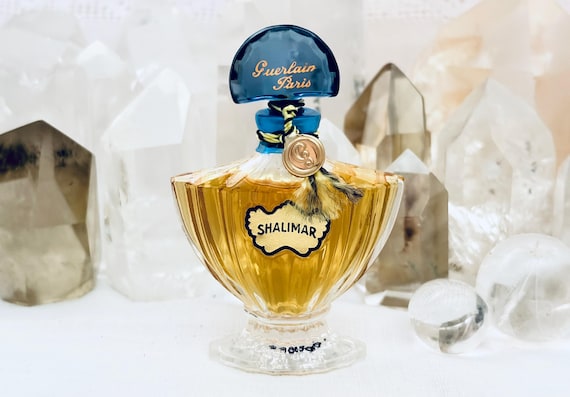 Guerlain, Shalimar, 7.5 ml. or 0.25 oz. Flacon, Parfum Extrait, Flacon Chauve Souris, 1927, 1980, Paris, France ..