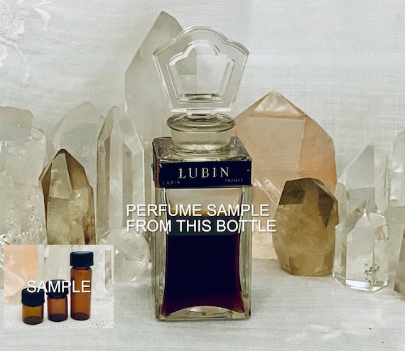 SAMPLE .. Lubin, Nuit de Longchamp, 'The Night of the Longchamp Horse Race', DECANTED SAMPLE From Flacon, Parfum Extrait, 1934, 1950, Paris