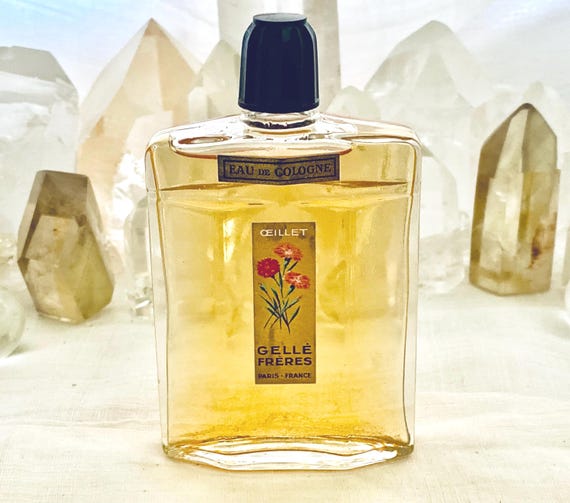 Gellé Frères, Gelle Brothers, Œillet, Oeillet, Carnation, 60 ml. or 2 oz. Flacon, Eau de Cologne, 1920, 1940, Paris, France ..
