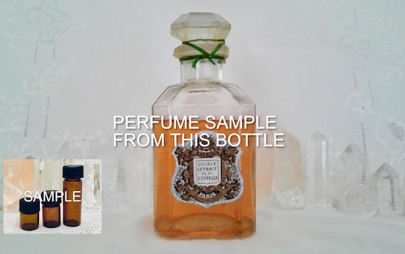 SAMPLE .. Guerlain, Double Extrait de Fleur d'Oranger, 'Double Extract of Orange Blossom', DECANTED SAMPLE from Flacon Carre, Parfum, 1902,