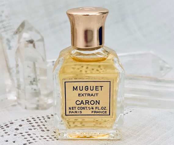 Caron, Muguet de Bonheur, 'Lily of Happiness', Lily of the Valley, 7.5 ml. or 0.25 oz. Flacon, Parfum Extrait, 1952, 1970, Paris, France ..