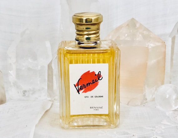 Bienaimé, Bienaime, Vermeil, 'Vermilion', 60 ml. or 2 oz. Flacon, Eau de Cologne, 1935, Paris, France ..