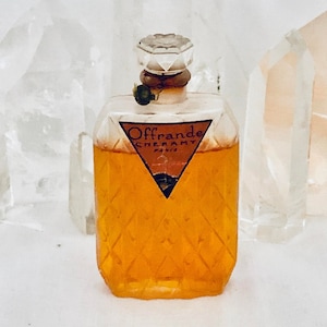 Cheramy, Offrande, &#39;Offering&#39;, 30 ml. or 1 oz. Flacon, Parfum Extrait, Possibly Lalique, 1925, Paris, France ..