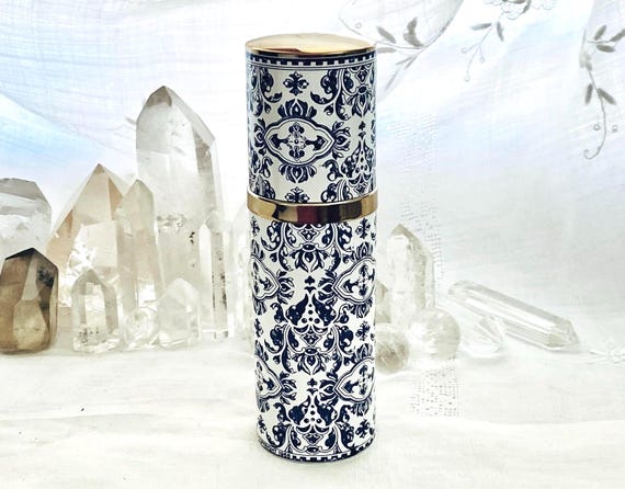 Guerlain, Shalimar, 100 mls. or 3.4 oz. Eau de Toilette Spray, Damask Cylinder, 1923, 1965, Paris, France ..