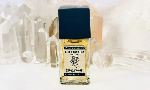 Roger & Gallet, Œillet Bleu, Oeillet, 'Blue Carnation', 30 ml. or 1 oz. Flacon, Parfum de Toilette, 1937, 1960, Paris, France ..