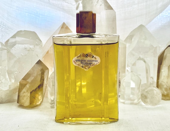 Houbigant, Quelques Violettes, 'Some Violets', Bienaimé, 50 ml., 1.76 oz., Flacon, Parfum Extrait, 1913, 1925, Paris, France ..