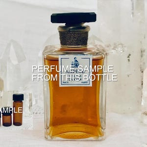 SAMPLE .. Jeanne Lanvin, Arpège, Arpege, &#39;Arpeggio&#39;, DECANTED SAMPLE from Flacon,  Parfum Extrait, 1927, 1940, Paris, France ..