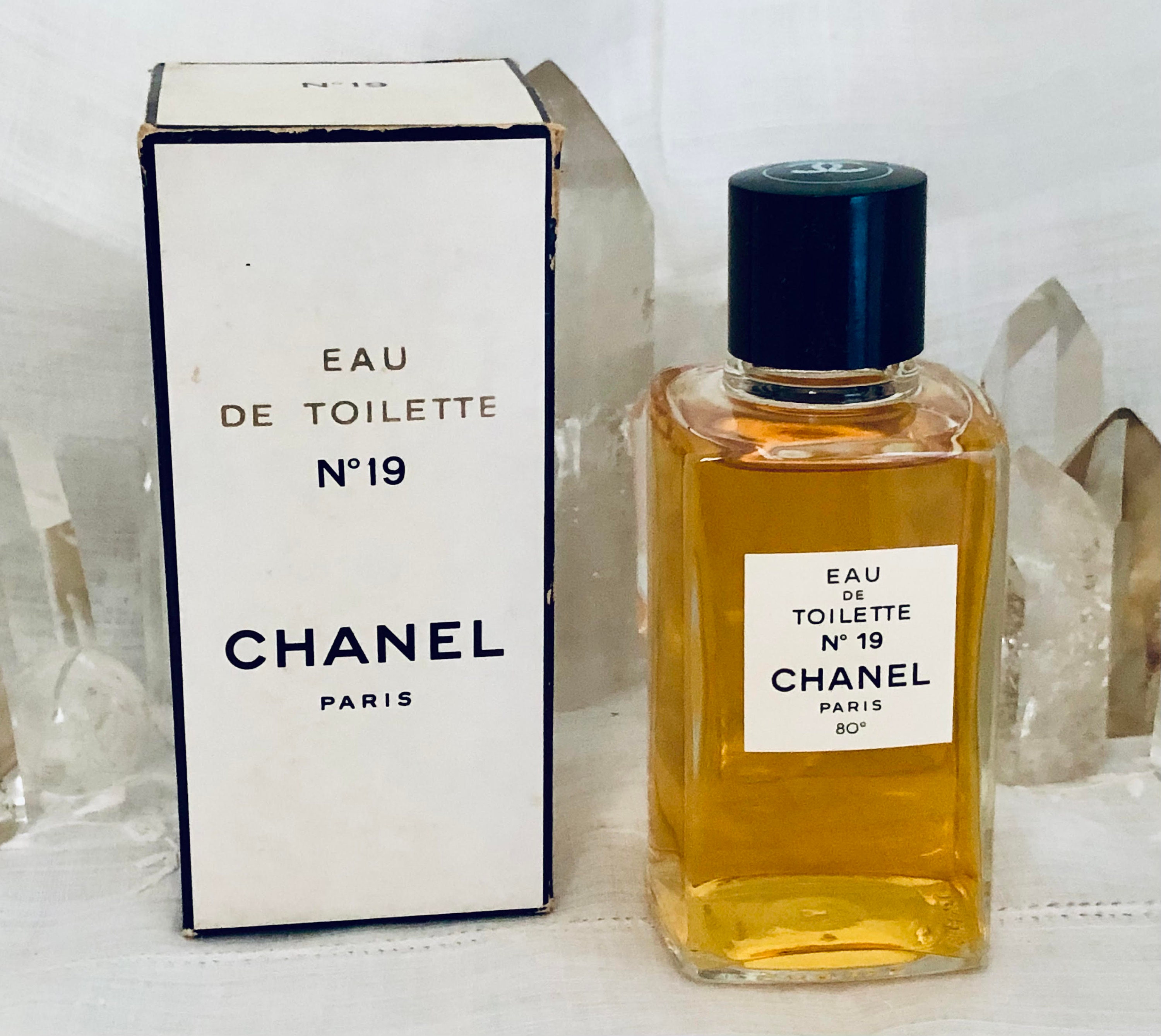 Buy Chanel No. 19 118 Ml. or 4oz. Flacon Eau De Toilette 1970 Online in  India 