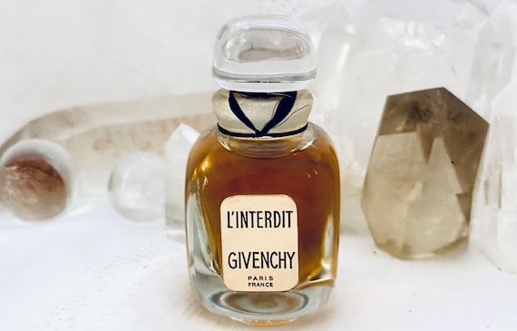 Hubert de Givenchy, L'Interdit, The Forbidden, 15 ml. or 0.5 oz. Flacon, Parfum Extrait, 1957, Paris, France ..