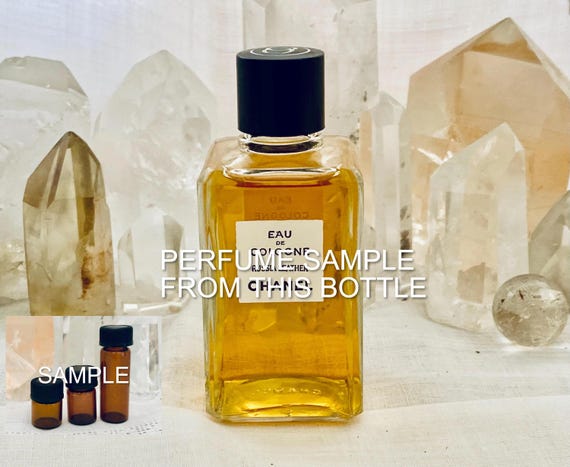 SAMPLE ... Chanel, Cuir de Russie, Russian Leather, DECANTED SAMPLE from Flacon, Eau de Cologne, 1921, Paris, France ..