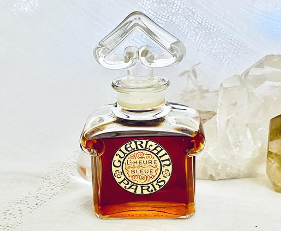 Guerlain, L'Heure Bleue, 'The Blue Hour', 60 ml. or 2 oz. Flacon, Parfum Extrait, Flacon Bouchon Coeur,  Limited Edition, 1912, 1960, Paris