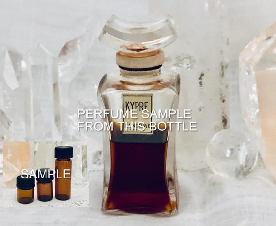 SAMPLE .. Lancôme, Lancome, Kypre, Chypre, 1/2 ml. DECANTED SAMPLE from Flacon, Parfum Extrait, 1936, Paris, France ..