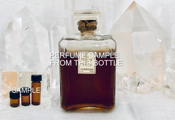 SAMPLE .. Chérigan, Fleurs de Tabac, 'Tabacco Flowers', 1/2 ml. DECANTED SAMPLE from Flacon, Parfum Extrait, 1929, Paris, France ..