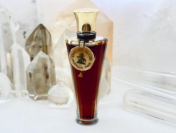 Guerlain, L'Heure Bleue, 7.5 ml. or 0.25 oz. Parfum Extrait, Flacon Parapluie, 1912, 1955, Paris, France ..