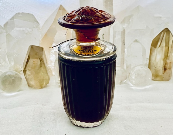 Rose Valois, Chypre, Cyprus, 67 ml. or 2.25 oz. Flacon, Parfum Extrait, 1936, 1942, Paris, France ..