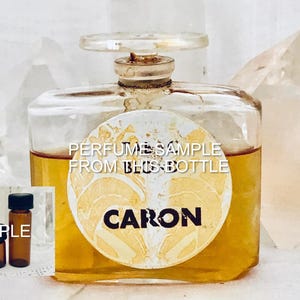 SAMPLE .. Caron, Tabac Blond, &#39;Blond Tobacco&#39;, DECANTED SAMPLE from Flacon, Parfum Extrait, 1918, 1940, Paris, France ..