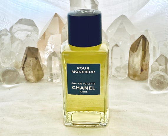 Chanel, Pour Monsieur, For Men, 100 ml. or 3.4 oz. Flacon, Eau de Toilette, 1955, 1970, Paris, France ..
