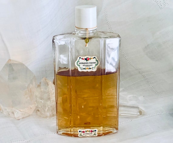 Houbigant, Quelques Fleurs, 'Some Flowers', 200 ml. or 6.76 oz. Flacon, Lotion Tonique or 'Tonic Elixir' Splash, 1913, 1940, Paris, France
