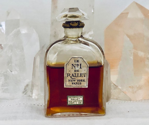 Rallet, Le No. 1, 30 ml. or 1 oz. Flacon, Parfum Extrait, 1920, Paris, France  ..