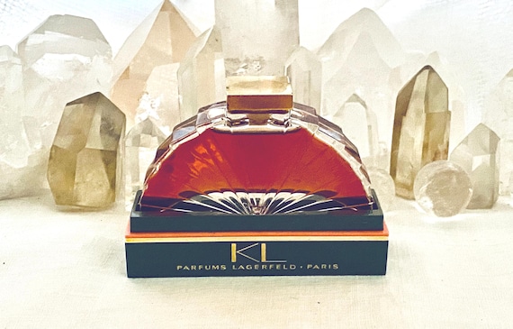 Karl Lagerfeld, KL, 15 ml. or 0.5 oz. flacon, Parfum Extrait, 1983, 1990, Paris, France ..