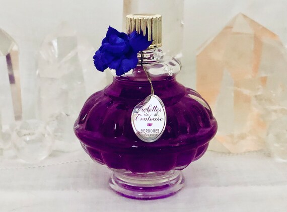 Berdoues, Violettes de Toulouse, « Violettes de Toulouse », 80 ml. 2,75  onces Flacon, Parfum de toilette, 1934, 1970, Toulouse, France