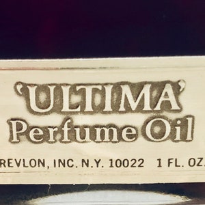 Revlon, Ultima Perfume Oil, 30 ml. or 1 oz. Flacon, Pure Perfumed Oil, 1961, New York, NY .. image 10