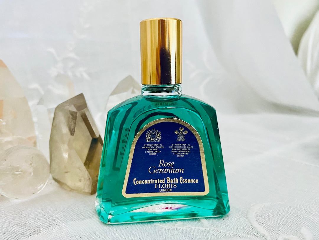 Floris, Rose Geranium, 30 or Flacon, Bath Oil, 1920, 1970