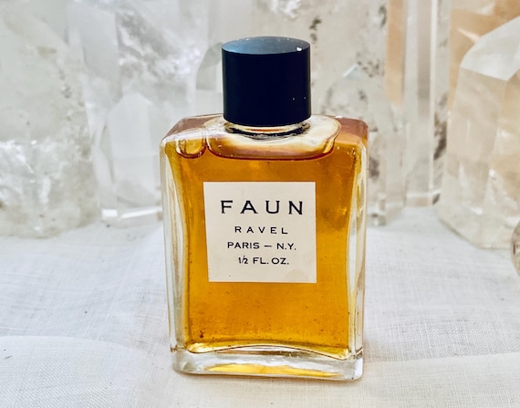 Ravel, Faun, 15 ml. or 0.5 oz. Flacon, Parfum Extrait, Leather Chypre, 1946, Paris, France ..
