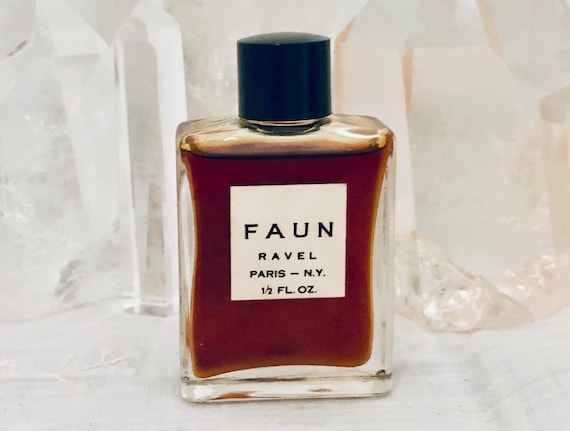 Ravel, Faun, 15 ml. or 0.5 oz. Flacon, Parfum Extrait, Leather Chypre, 1946, Paris, France ..