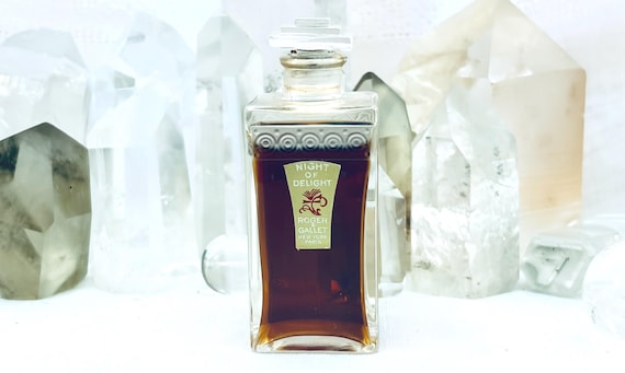 Roger & Gallet, Night of Delight, 30 ml. or 1 oz. Flacon, Parfum Extrait, 1938, 1950, Paris, France ..