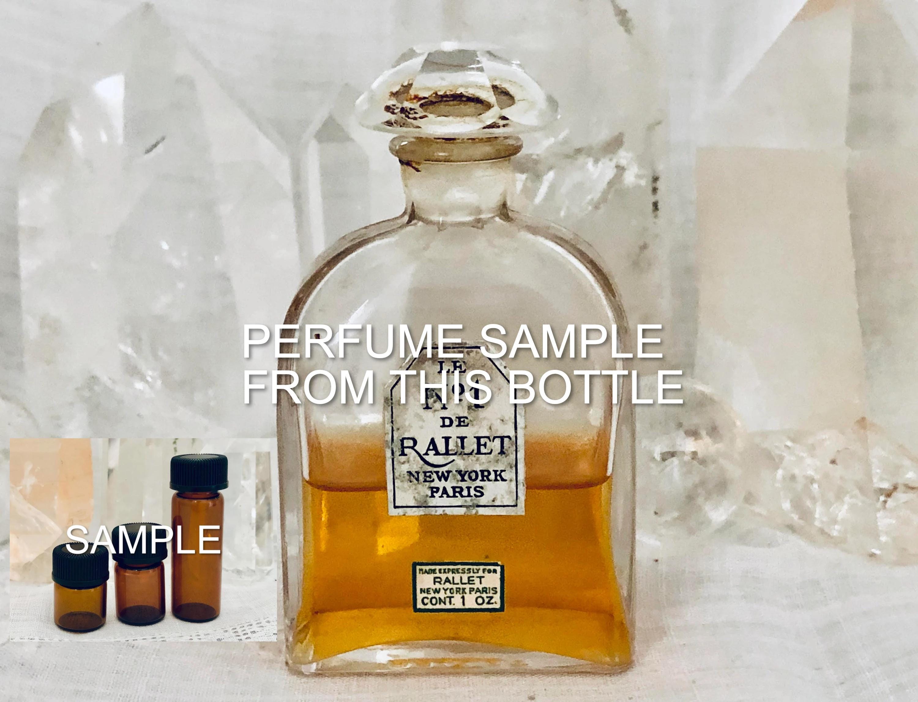 SAMPLE .. Rallet, Le No. 1, DECANTED SAMPLE from Flacon, Parfum Extrait, 1920, Paris, France ..