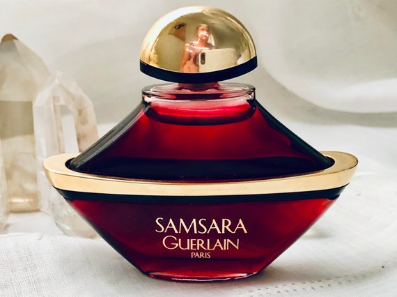 Guerlain, Samsara, 15 ml. or 0.5 oz. Flacon, Parfum Extrait, 1986, 1989, Paris, France ..