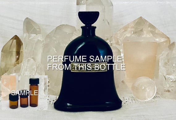 SAMPLE .. Molinard, Xmas Bells, Cloches de Noël, DECANTED SAMPLE from Flacon, Pure Parfum Extrait, Baccarat, 1926, Paris, France ..