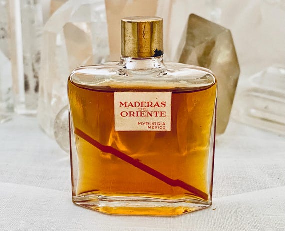 Myrurgia, Maderas de Oriente, 15 ml. or 0.5 oz. Flacon, Pure Parfum Extrait, 1918, 1960, Barcelona, Spain ..