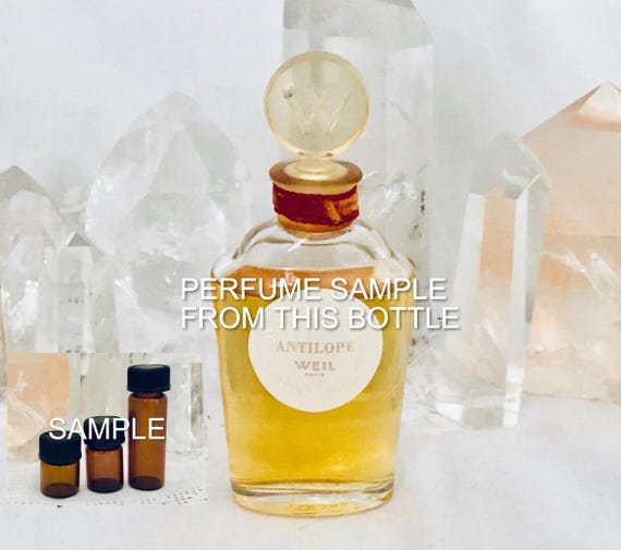 SAMPLE .. Weil, Antilope, DECANTED SAMPLE from Flacon, Parfum Extrait, 1945, Paris, France ..