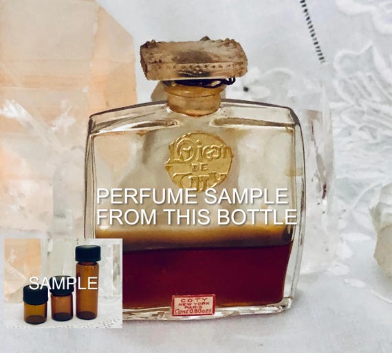 SAMPLE .. Coty, L’Origan, 'Oregano', DECANTED SAMPLE from Flacon, Essence, Parfum Extrait, Lalique, 1905, Paris, France ..