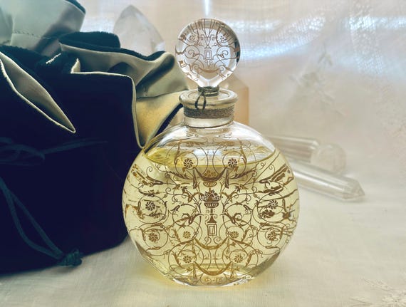 Annick Goutal, Eau d’Hadrien, 'Hadrien's Water', 150 ml. or 5 oz. Flacon, Eau de Parfum, Baccarat, 1981, Paris, France ..