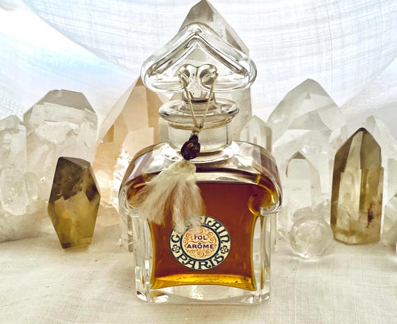 Guerlain, Fol Arôme, Fol Arome, 'Crazy Scent', 80ml. or 2.81 oz. Flacon Bouchon Coeur, Parfum Extrait, Baccarat, 1912, 1948, Paris, France