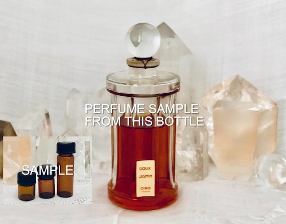 SAMPLE ..  Ciro, Doux Jasmin, 'Sweet Jasmine', DECANTED SAMPLE from Flacon, Pure Parfum Extrait, 1923, Paris, France ..