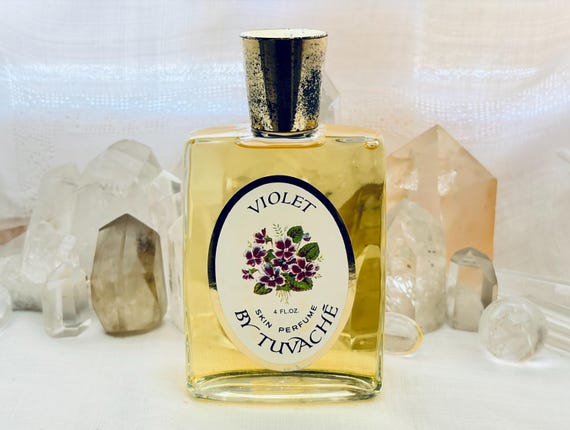 Tuvaché, Tuvache, Violet Skin Perfume, 120 ml. or 4 oz. Flacon, Parfum Extrait, 1939, New York, United States ..