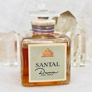 Dana, Santal, Sandalwood, 25 ml. or 0.87 oz. Flacon, Parfum Extrait, 1935, Paris, France ..