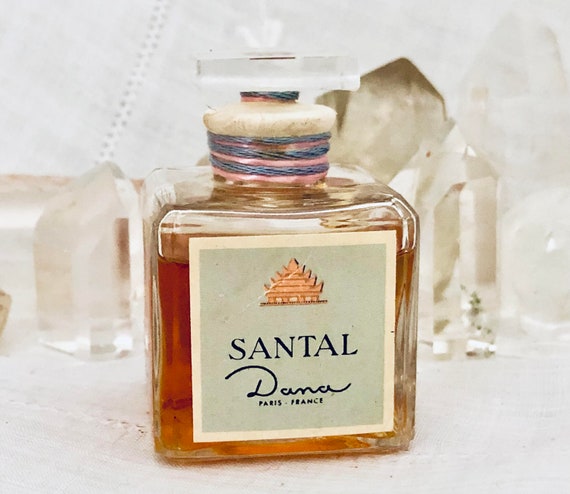 Dana, Santal, Sandalwood, 25 ml. or 0.87 oz. Flacon, Parfum Extrait, 1935, Paris, France ..