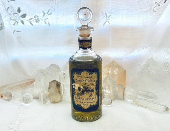 Bourjois, Prima Violeta, 300 ml. or 10.55 oz. Flacon, Lotion Tonique, or 'Tonic Elixir', 1890, 1909, Paris, France ..