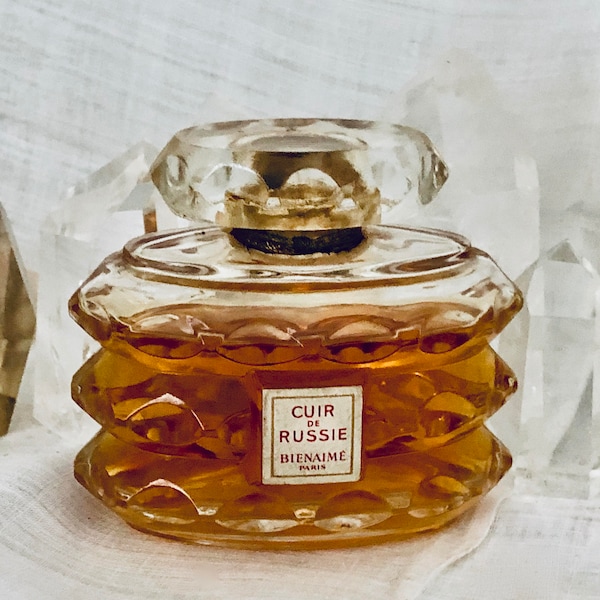 SAMPLE .. Bienaimé, Bienaime, Cuir de Russie, 'Russian Leather', DECANTED SAMPLE from Flacon, Parfum Extrait, 1935, 1950, Paris, France ..